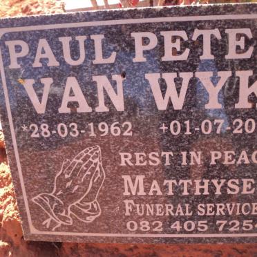 WYK Paul Peter, van 1962-2021