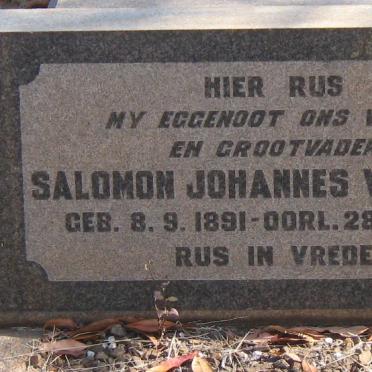 WYK Salomon Johannes, van 1891-1960