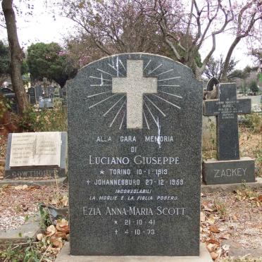 ZUCCO Luciano Giuseppe 1913-1959 &amp; Ezia Anna-Maria Scott 1941-1973