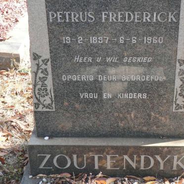 ZOUTENDYK Petrus Frederick 1897-1960