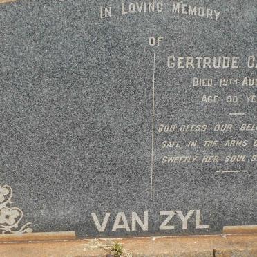 ZYL Gertrude Catharine, van -1958