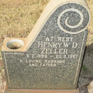 ZELLER Henry W.D. 1889-1967