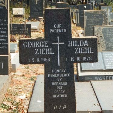 ZIEHL George -1958 &amp; Hilda -1978