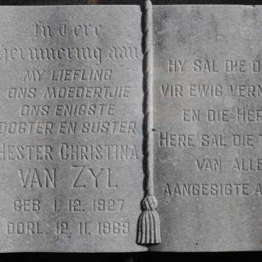 ZYL Hester Christina, van 1927-1969