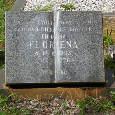 ZANDT Floriena, van der 1893-1976
