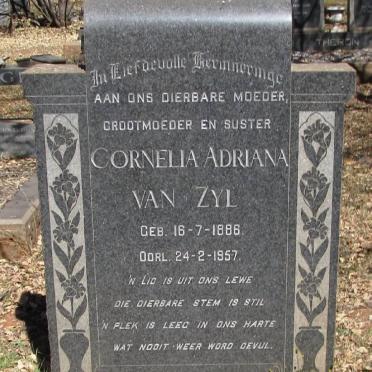 ZYL Cornelia Adriana, van 1886-1957