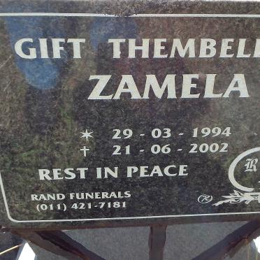 ZAMELA Gift Thembelihle 1994-2002