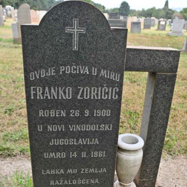 ZORICIC Franko 1900-1961