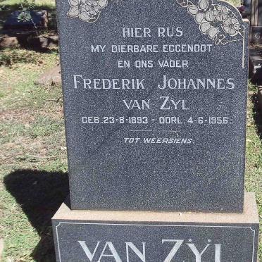 ZYL Frederik Johannes, van 1893-1956