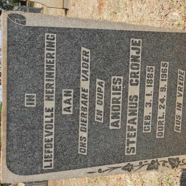 ZYL Andries Stefanus Cronje, van 1885-1965