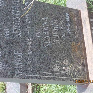 ZYL George Sebastiaan, van 1905-1986 &amp; Susanna Sophia 1911-1998