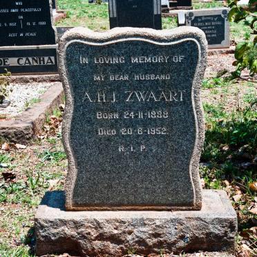ZWAART A.H.J. 1888-1952