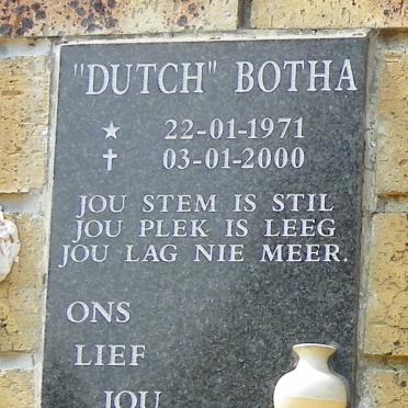 BOTHA Dutch 1971-2000