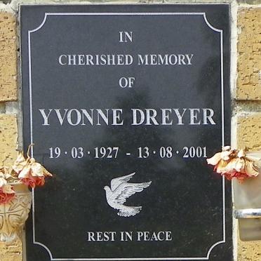 DREYER Yvonne 1927-2001