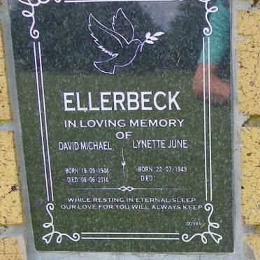 ELLERBECK David Michael 1944-2014 &amp; Lynette June 1949-