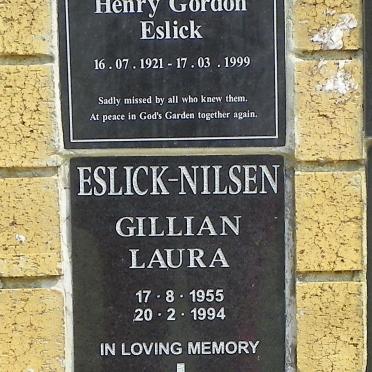 ESLICK Henry Gordon 1921-1999 &amp; Laura Ida Johanna 1922-2008