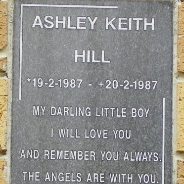 HILL Ashley Keith 1987-1987
