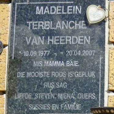 HEERDEN Madelein Terblanche, van 1977-2007