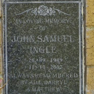 INGLE John Samuel 1949-2007