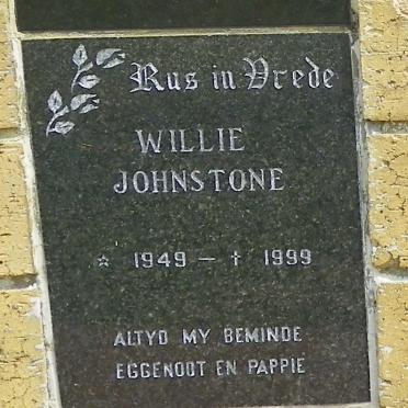 JOHNSTONE Willie 1949-1999