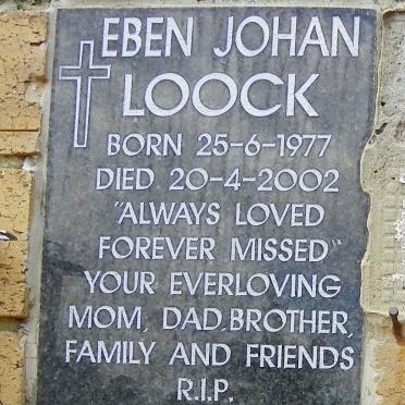 LOOCK Eben Johan 1977-2002