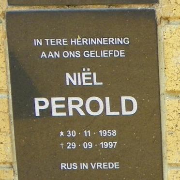 PEROLD Niël 1958-1997