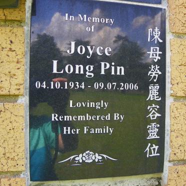 PIN Joyce Long 1934-2006