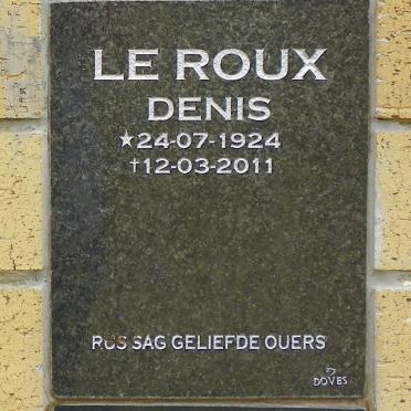 ROUX Denis, le 1924-2011