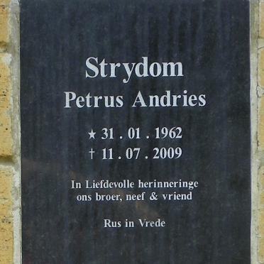 STRYDOM Petrus Andries 1962-2009