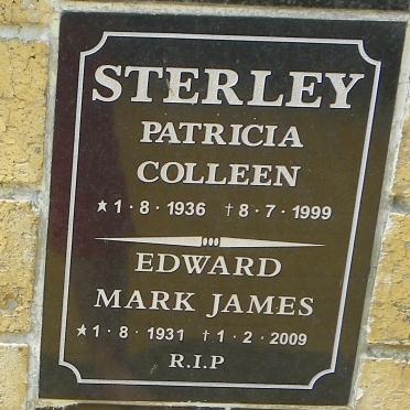 STERLEY Edward Mark James 1931-2009 &amp; Patricia Colleen 1936-1999