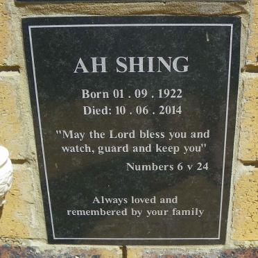 SHING Ah 1922-2014
