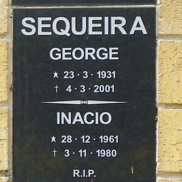 SEQUEIRA George 1931-2001 :: SEQUEIRA Inacio 1961-1980