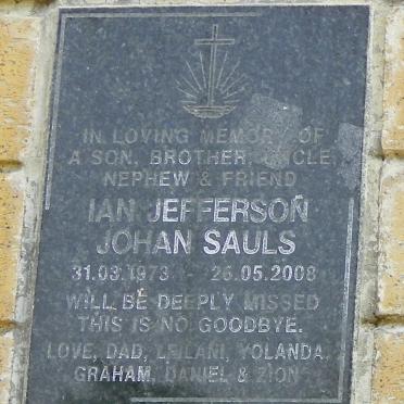 SAULS Ian Jefferson Johan 1973-2008