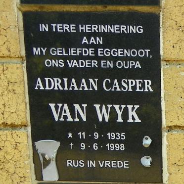 WYK Adriaan Casper, van 1935-1998