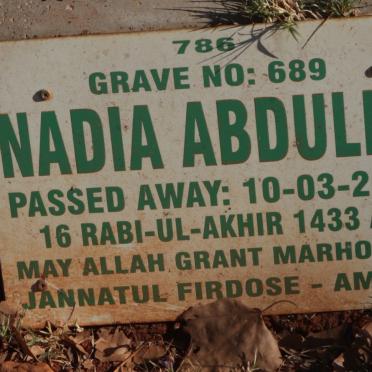 ABDULLA Nadia -2012
