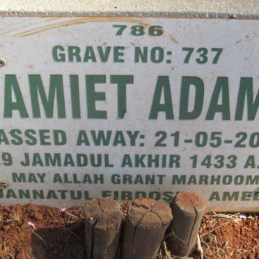 ADAMS Gamiet -2012