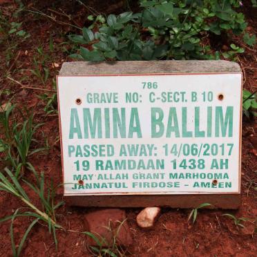 BALLIM Amina -2017