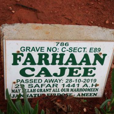 CAJEE Farhaan -2019