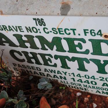 CHETTY Ahmed -2019