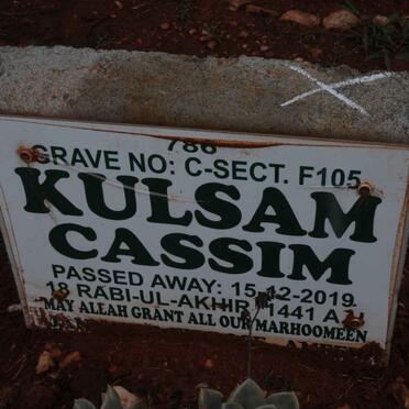 CASSIM Kulsam -2019