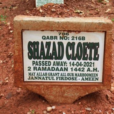 CLOETE Shazad -2021