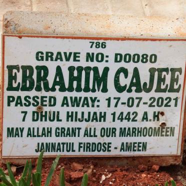 CAJEE Ebrahim -2021