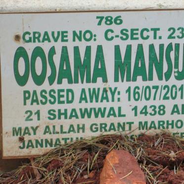 MANSUR Oosama -2017