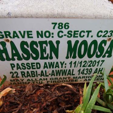 MOOSA Hassen -2017