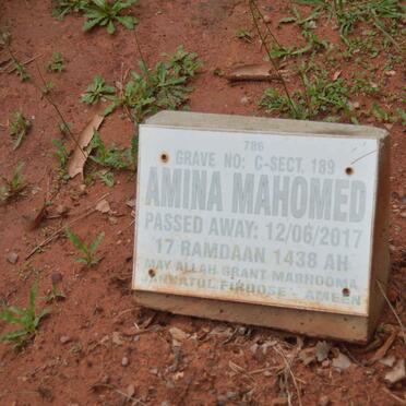 MAHOMED Amina -2017