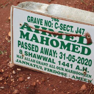 MAHOMED Ahmed -2020