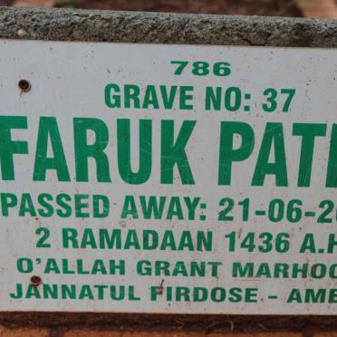 PATEL Faruk -2015