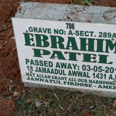 PATEL Ebrahim -2010