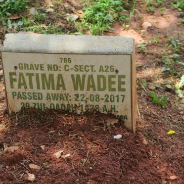 WADEE Fatima -2017