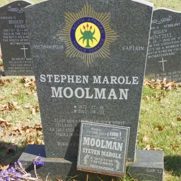 MOOLMAN Stephen Marole 1972-2012